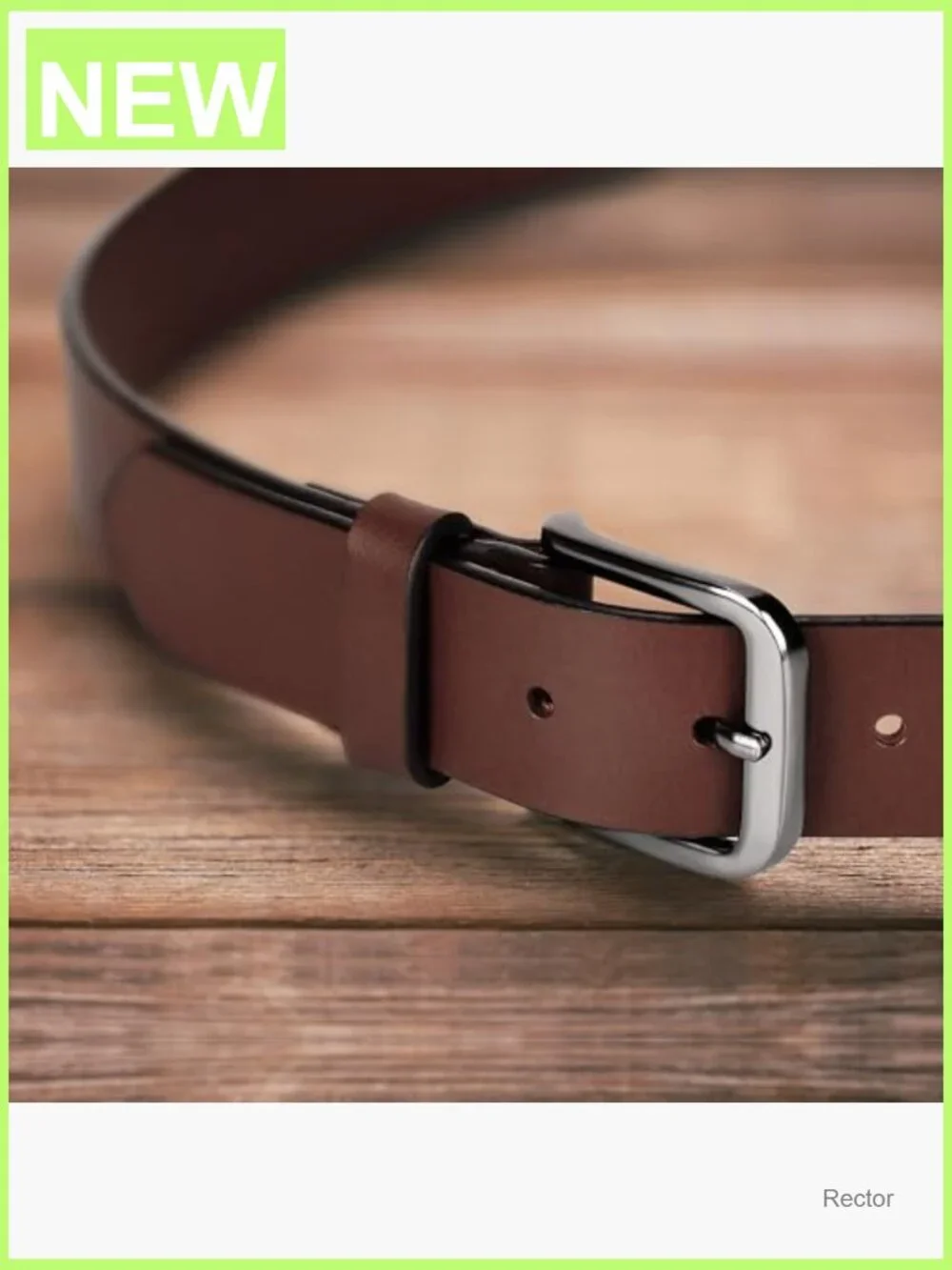 Full Grain Leather Casual Belt for Jeans, Pants 35mm